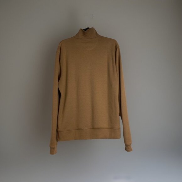 Burberry Men’s Brown Quarter Zip Pullover Sweater, Size Large, Preppy Office Lux - Picture 4 of 9